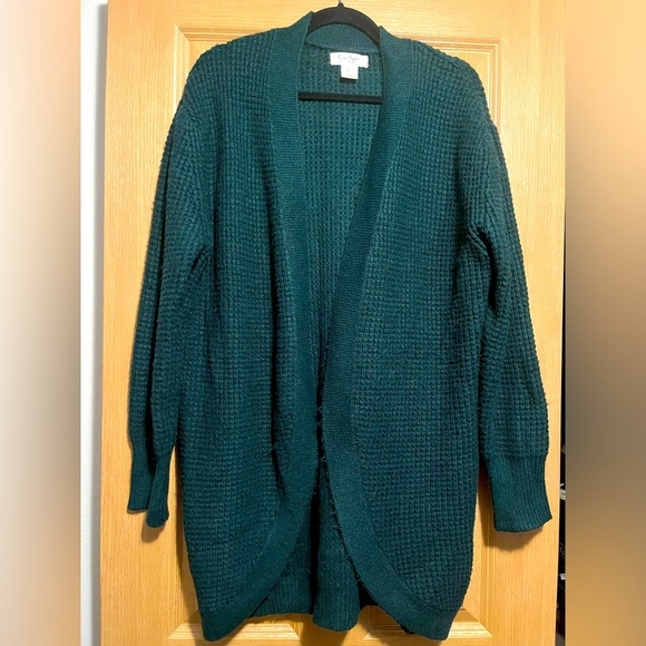 Jessica Simpson Deep Green Oversized Cardigan - Picture 1 of 14
